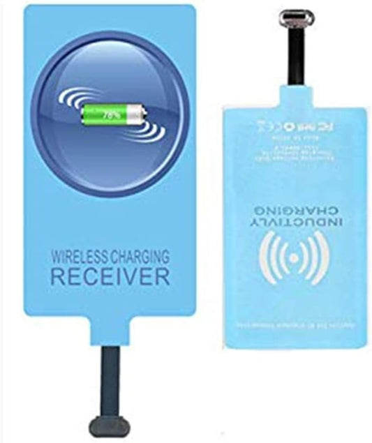 AISHEMI Wireless Charging Receiver Adapter with Fast Smart Microchip Technology for Samsung LG Huawei Sony Motorola Xiaomi Alcatel All Android Device USB Type-C