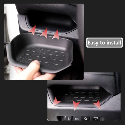 CUCHIYUN Driver Storage Box Organizer Mat Driver's Interior Insert Tray Center Console Organizer Tray Compatible with Toyota RAV4 2022 Accessories 2021 2020 2019 - Non-Slip Anti-Dust
