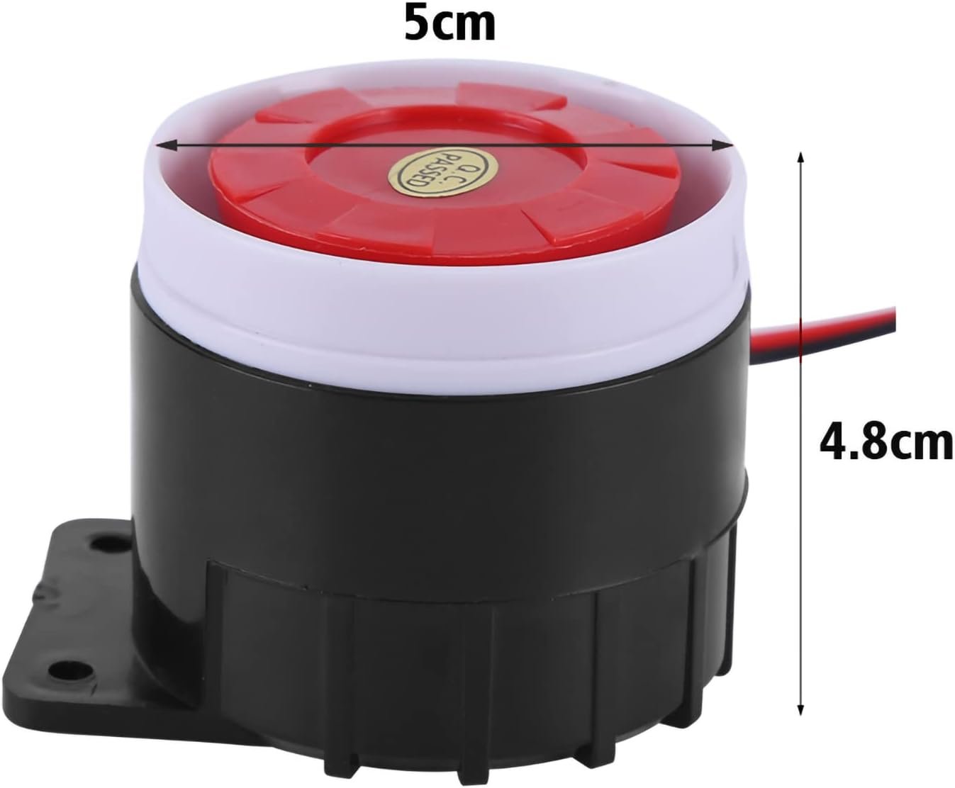 Forte 110 DB Home Security Wired Mini Alarm Horn Strong, Permanent Anti-Theft for the Apartment for Protection from Thieves