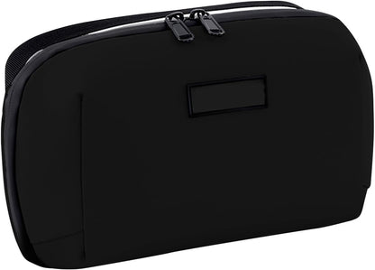 Cable Storage Bag | Charger Organizer Travel Case | Shock Absorbing Lined Zippered Tech Bag for Business Trips, Work, Airplanes, Portable, black, 説明を参照してください, See Description