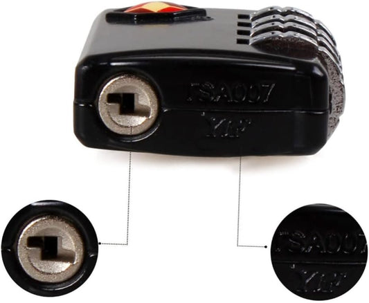 SOESFOUFU Combination Padlock TSA Approved 3 Lock for Luggage Suitcase Luggage Security