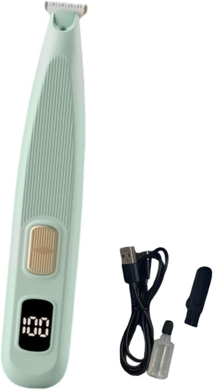 kowaku Trimmer Elettrico per la Cura degli Animali, attrezzo Versatile per toelettatura, Verde