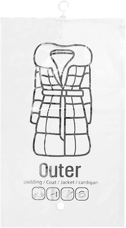 Vacuum Sealed Storage Bags, Dust-Proof Garment Bags, Space Saving Clothes, Airtight Packing, Reusable Vacuum Storage, Travel Clothes