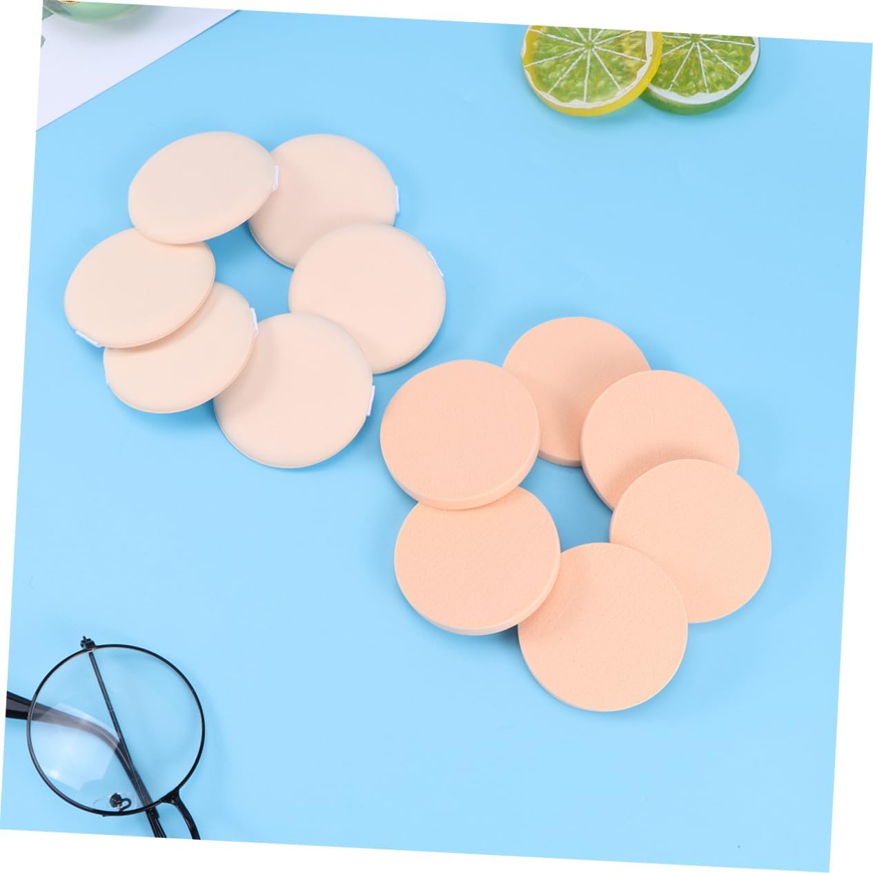 CALLARON 12Pezzi Spugnette Makeup Rotonde Accessori per Fondotinta e Polvere per Applicazioni Uniformi Casa e Salone