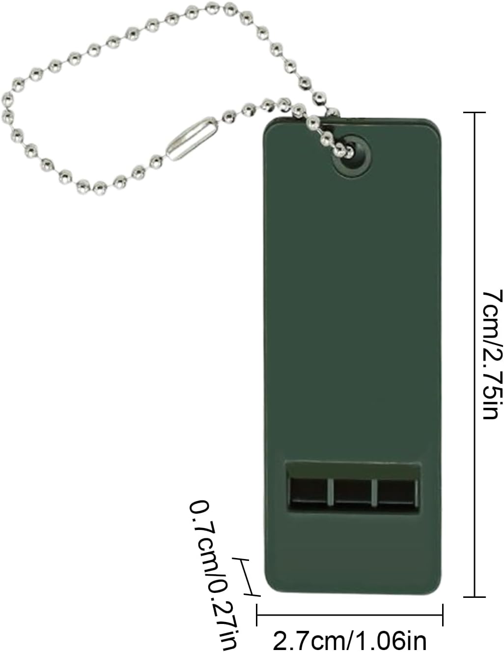 Survival Safety Whistle, 3 Tone High Volume, Rescue Tool, Easy Carry, Weather Resistant Costrution, Excellent For Wilderness Training, Kayaking, Fishing, Bear Defense