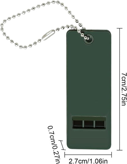 Survival Safety Whistle, 3 Tone High Volume, Rescue Tool, Easy Carry, Weather Resistant Costrution, Excellent For Wilderness Training, Kayaking, Fishing, Bear Defense