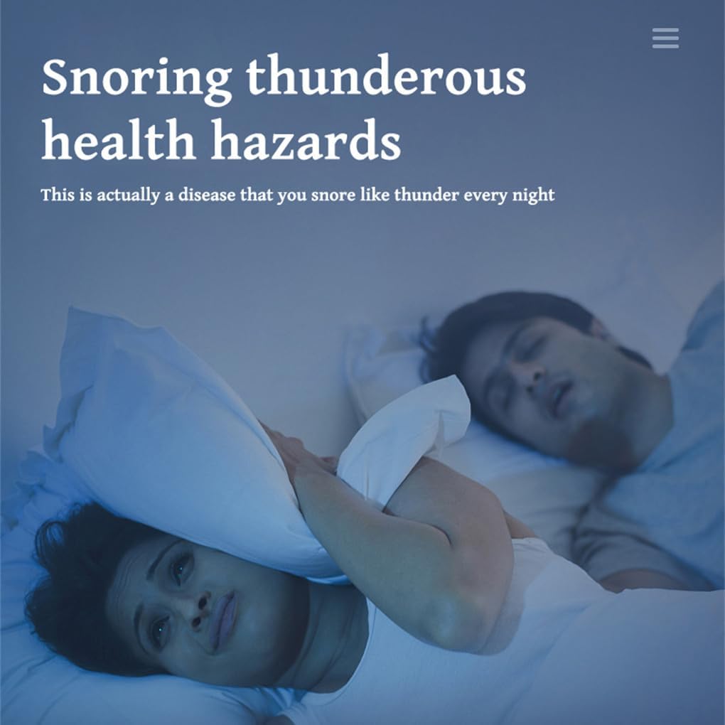 AMSLSIU Dispositivo di russamento da viaggio Tappo di protezione per russare silenzioso Tutore orale professionale Bocca correttiva Aiuto per il sonno Donna Uomo Adulto, Bianco