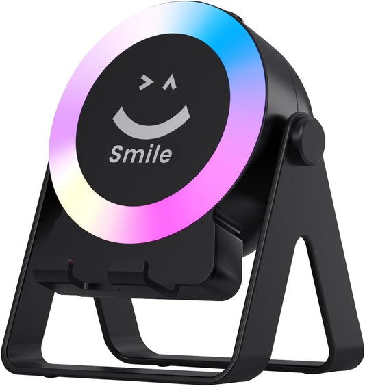 Wireless Speaker, Outdoor Smart Audio System, Portable Speaker, Anti-Slip Stable Base, Colorful Lighting, Travel Pool Bathroom Listening, 5.19x3.5x4.29 Inches