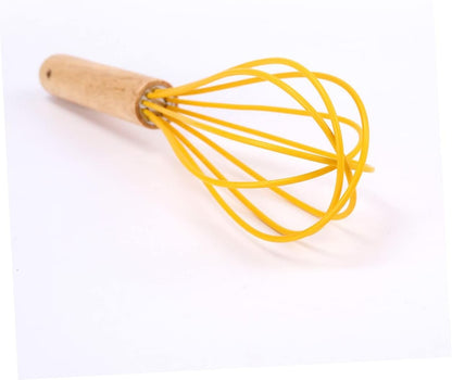 PHENOFICE 2 Pcs Baking Tools Wire Egg Mixer Automatic Wiper Blenders Dash Egg Cooker Whisk Mixer Sieve Yolk Tool for Egg Kneading Bamboo