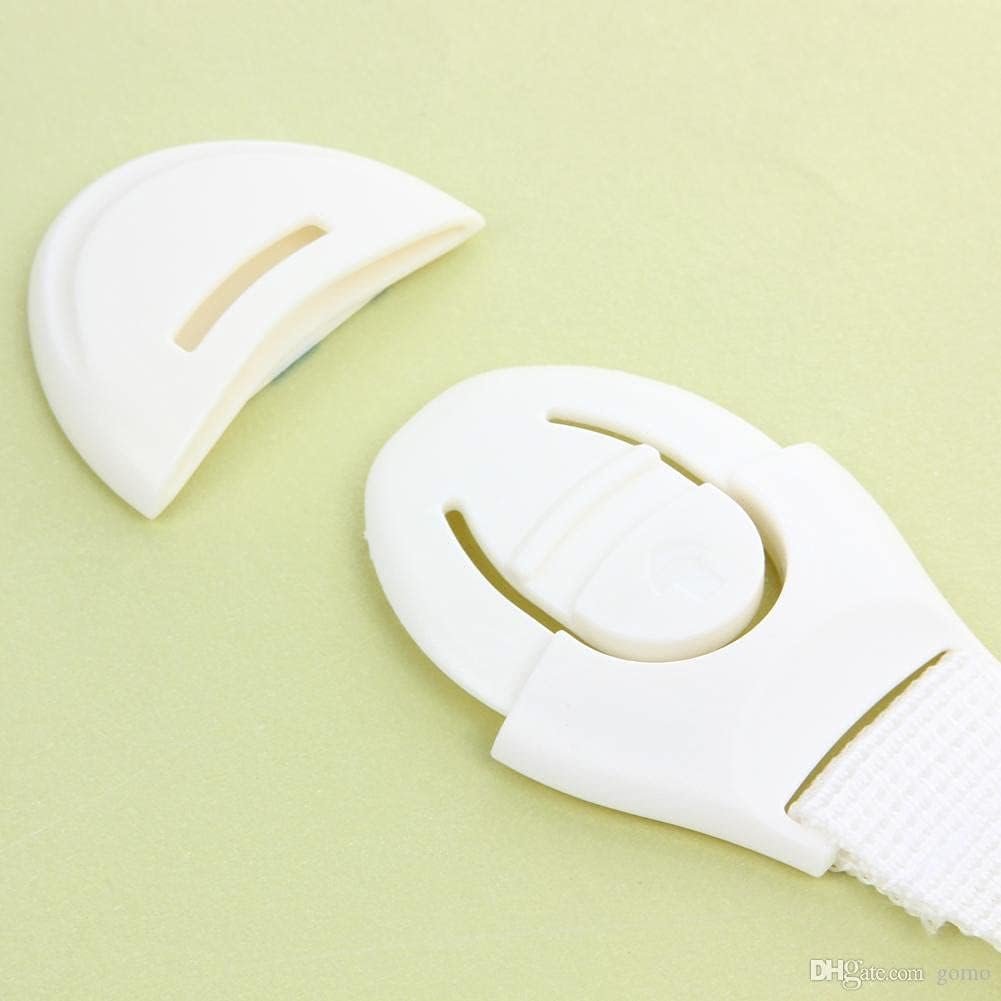 ZogeeZ Child Proof Cabinet Locks (10 Pack) Baby Proofing for Oven, Refrigerator, Cabinets, Drawers, Door, Toilet Lock, Extra Strong Kids Safety Adhesive - No Screws - 8"