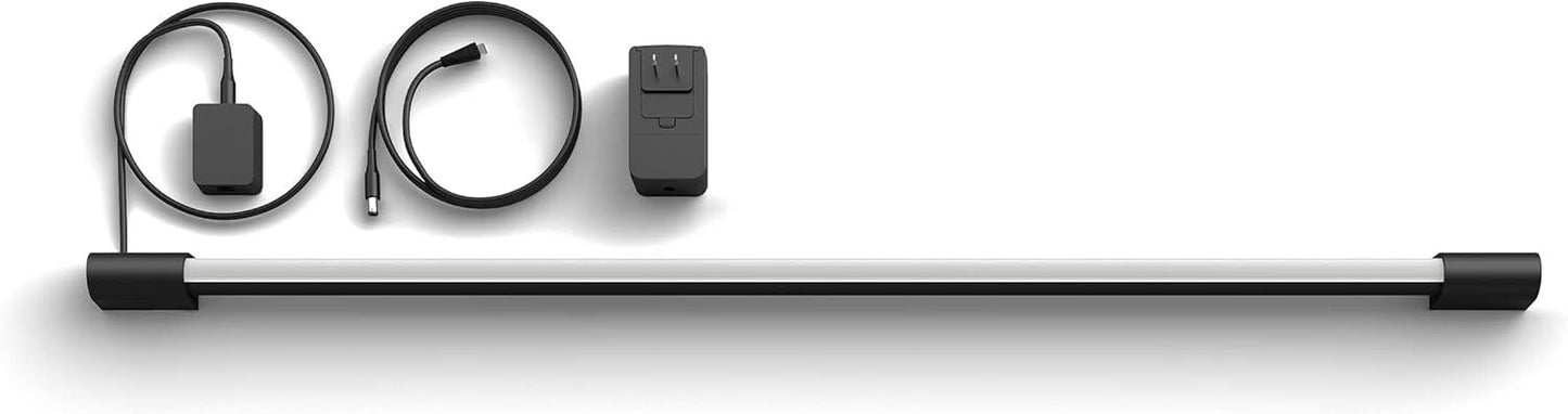 Philips HUE White & Color Ambiance Play Gradient Light Tube Compact, Color Changing, Bluetooth & Zigbee Compatible, Voice Activated with Alexa, HomeKit & Google Assistant, Music Sync, Black