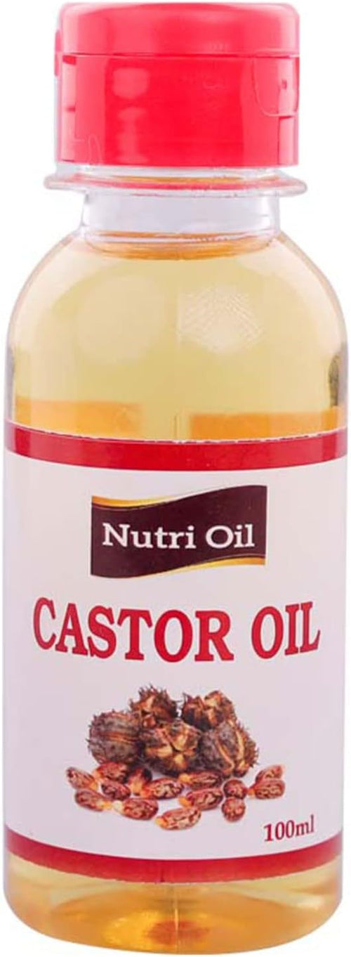 Nutri Oil 100 ml Castor Oil, Cold Pressed, Wood Churned, Wood Pressed, Unrefined, (Kolhu / Kacchi Ghani / Chekku), First Press, Chemical Free, Ideal for Oral intake and Hair/Skin care, Australia’s Most Trusted Oil Company