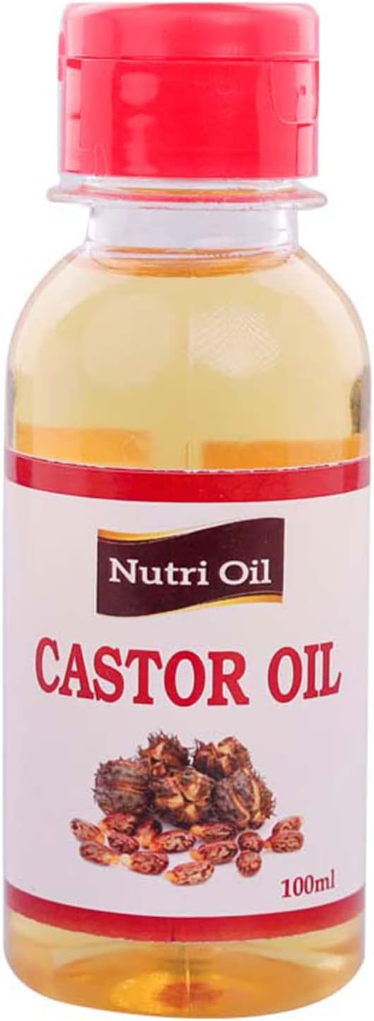 Nutri Oil 100 ml Castor Oil, Cold Pressed, Wood Churned, Wood Pressed, Unrefined, (Kolhu / Kacchi Ghani / Chekku), First Press, Chemical Free, Ideal for Oral intake and Hair/Skin care, Australia’s Most Trusted Oil Company