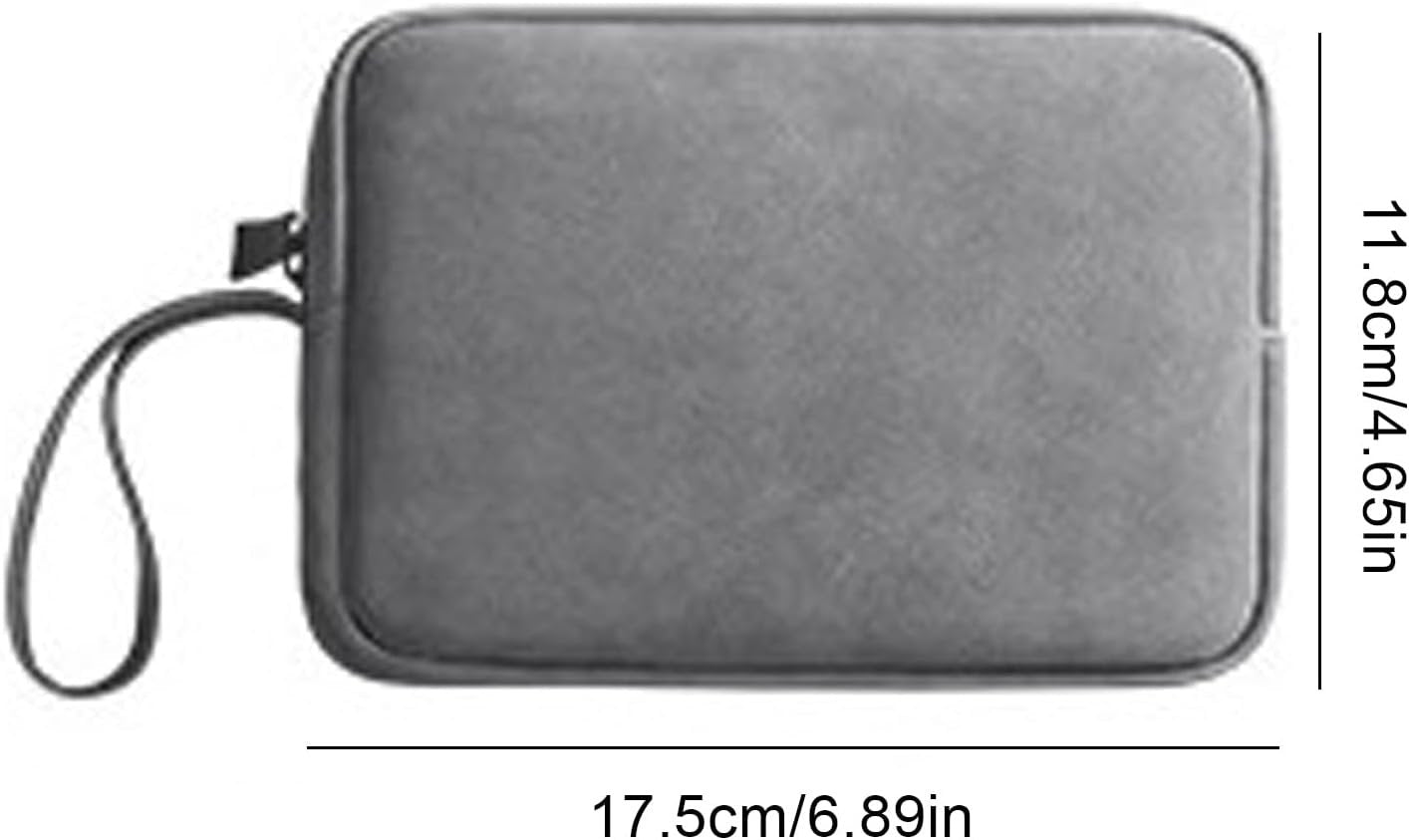 Generico Electronics Organizer, Travel Cable Bag, Accessories Pouch Sleeve, Storage Case for Pc, Digital Device Cord Charger Earphone Holder, Non Scratch Durability, Effortless to Use, Gray