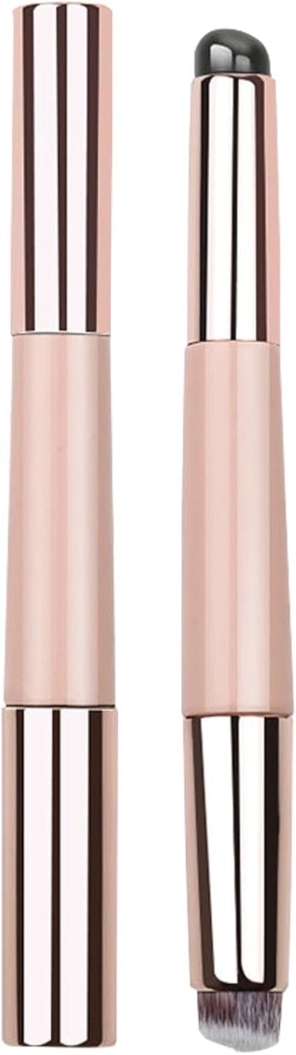 Silicone Lip Brush, Portable Round Head Oil Brush, Soft Makeup Applicator Tool, Multi-Purpose Lipstick Gloss, Essential Makeup Accessories for Daily Use and Travel