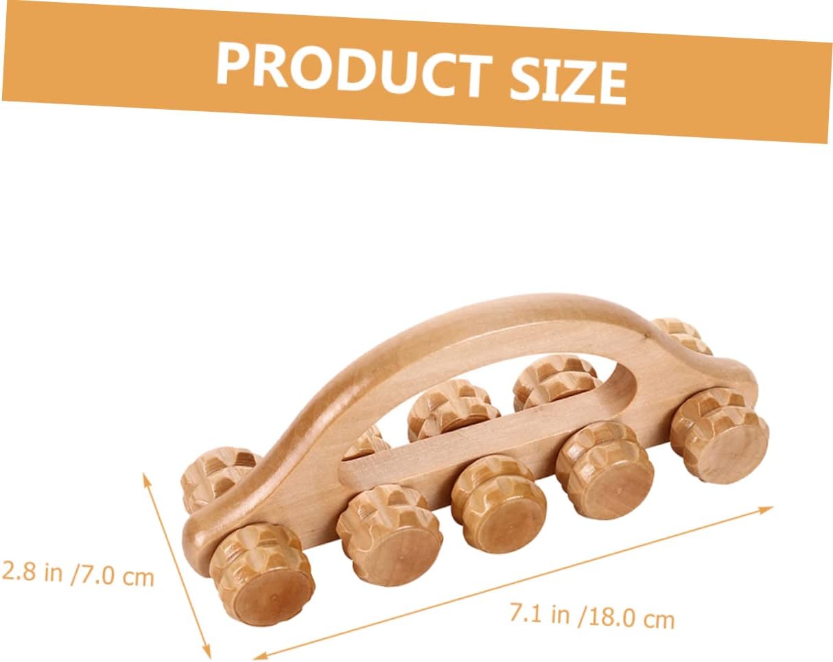 VALICLUD massaggiatore massaggiante manuale muscolare muscoli palla portatile massaggio a strumento manuale per massaggi accessori per massaggi tenuto in mano di legno