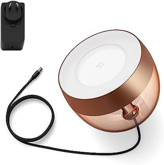 Philips Hue Iris 2.0 White and Colour Ambiance Smart Table Light in Copper. Compatible with Alexa