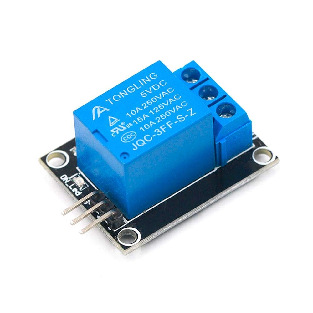 DAOKI 5 Pcs KY-019 5V 1 Channel Relay Module Board Shield for PIC AVR DSP ARM Arduino with Dupont Cable, 24AWG Wire