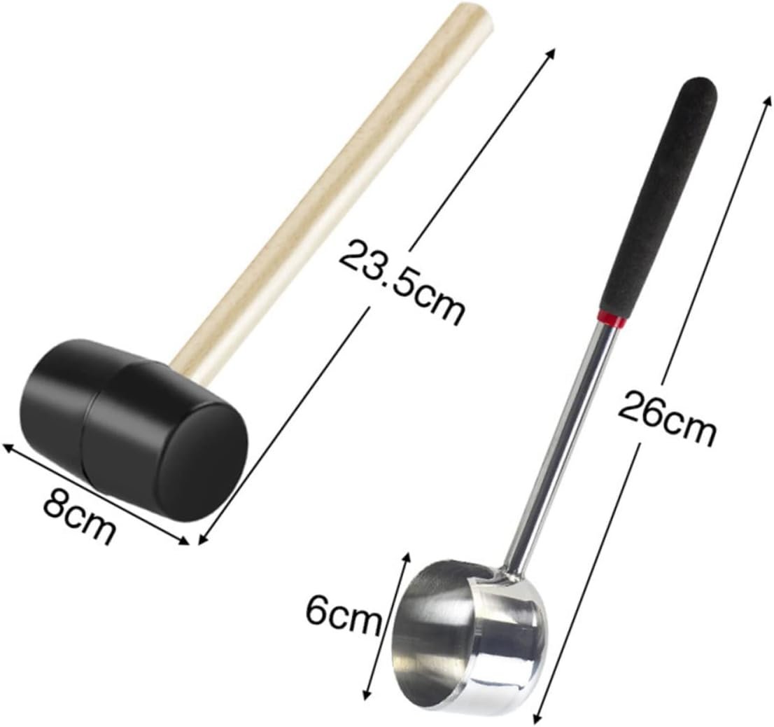 Cabilock Set Da 3 Pezzi Per Aprire Noci Utensile Per Aprire Lacqua Di Cocco Gadget Da Cucina in Acciaio Inossidabile Per Una Facile Rimozione Della Polpa Di Cocco.