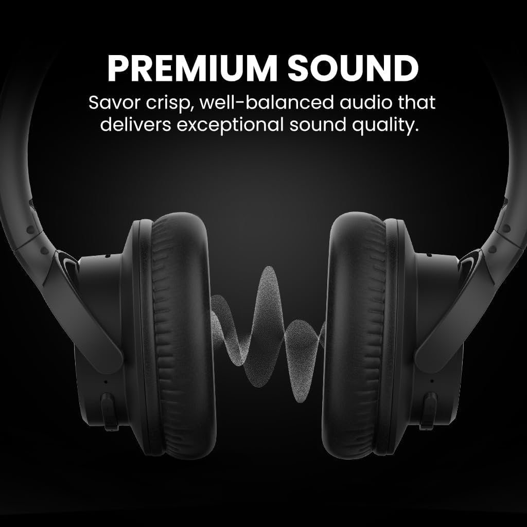 Avantree Ensemble - Wireless Headphones for TV Watching with Charging Dock, Easy Setup & Comfortable Fit for Seniors, 35hrs Playtime Bluetooth Headset, Compatible with All TVs, No Lip-Sync Delay
