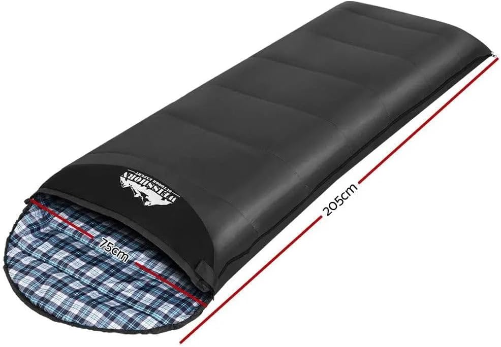 Weisshorn Sleeping Bag, Single Double Camping Bags 3 Season Warm Portable Water Resistant Lightweight Thermal Outdoor Gear Tent for Hiking Travel Backpacking, Adjustable Strap Compression Sack