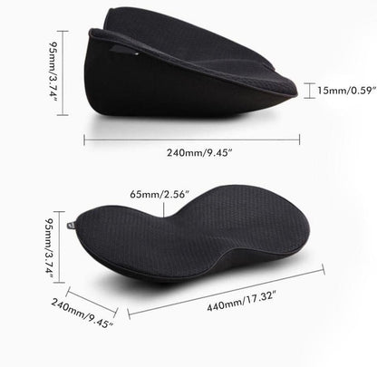 Enfudid Car Seat Cushions for Driving - Memory Foam Car Seat Pad - Sciatica & Lower Back Pain Relief - Car Seat Cushion Road Trip Essentials for Drivers