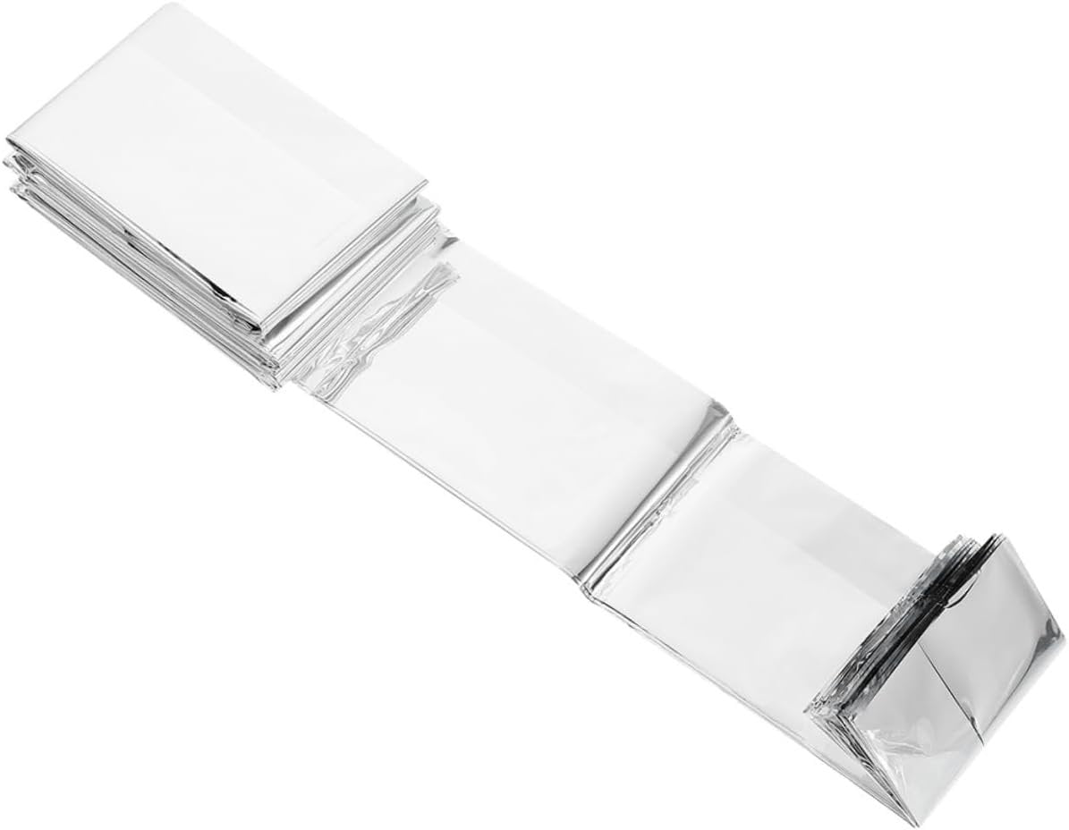 Generic 6Pcs Emergency Survival Blanket Portable Insulation Outdoor Camping Blanket Reflective Design for Protection for Hiking Marathons and Emergencies