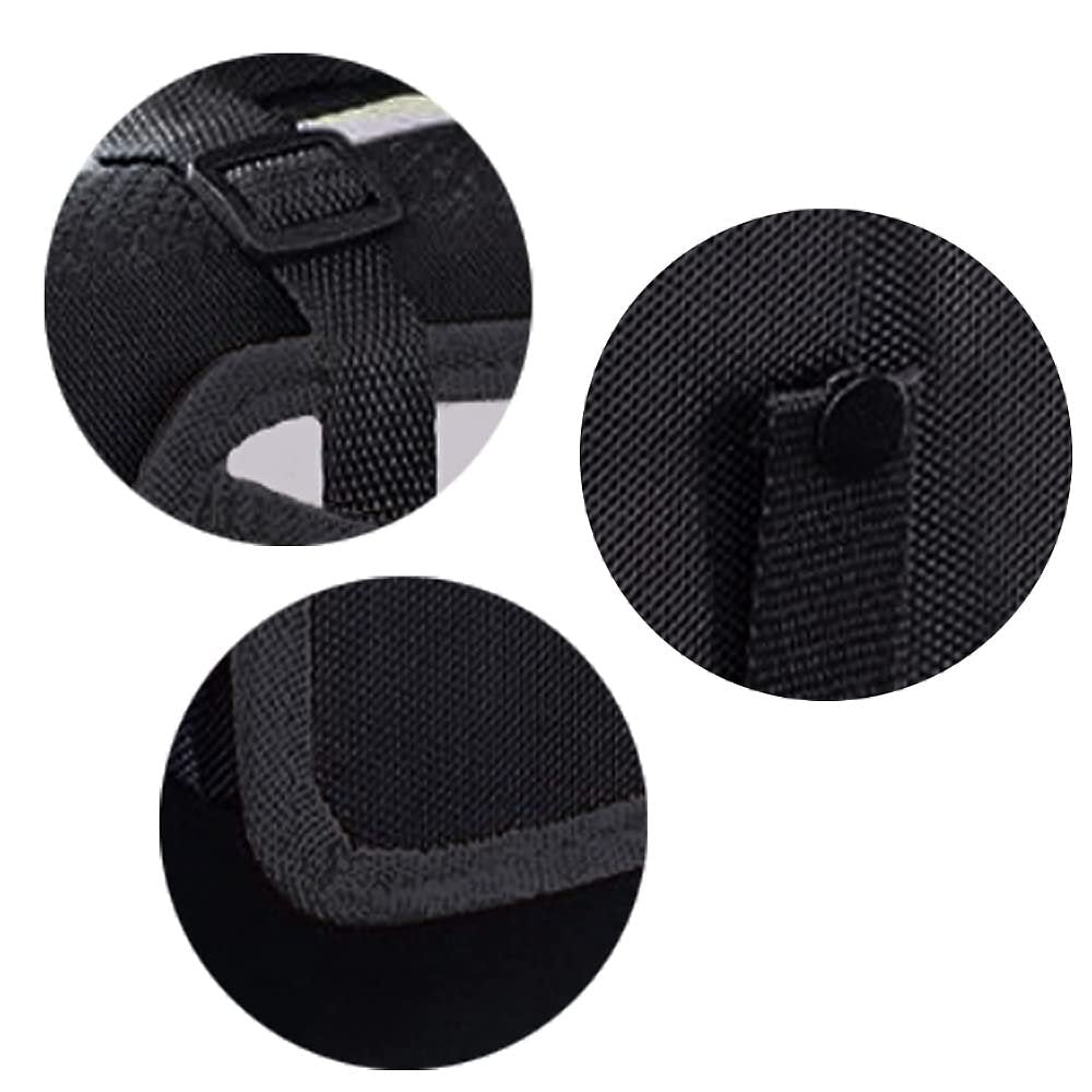 Car Trash Can Foldable Hanging Waterproof Leakproof Storage Garbage Bag Vehicle Garbage Can for Car Interior Accessories with Large Capacity Bin (Black, 9Inch)