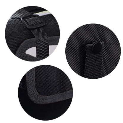 Car Trash Can Foldable Hanging Waterproof Leakproof Storage Garbage Bag Vehicle Garbage Can for Car Interior Accessories with Large Capacity Bin (Black, 9Inch)