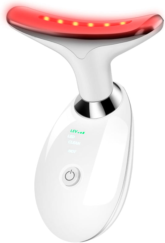 NTZ Facial Massager for Face and Neck, Face culpting Wand with 7 Color, Red-Light-Therapy-for-Face and Neck Tool for Skin Care