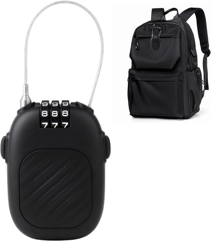Retractable Locker - Steel Cable Ski Lock | Steel Cable Ski Lock | Luggage Padlocks | Security Password Lock Combination Padlocks | Snowboard Security Device for Luggage, Stroller