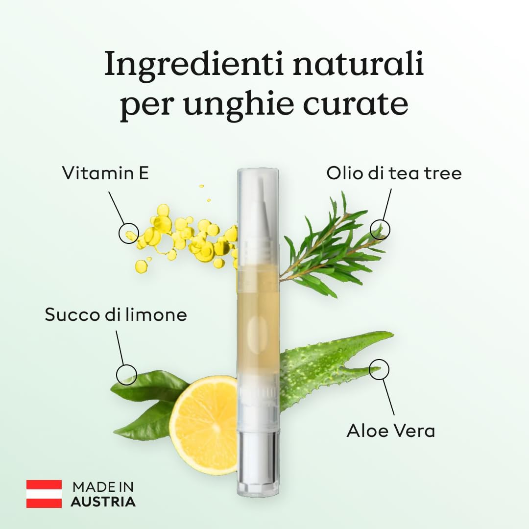 HealthRoutine Nail Care Pen - Original Austria Nail Care Pen with Tea Tree Oil, Cuticle Oil, Nail Hardener, Fortifying for External Use, 3 ml