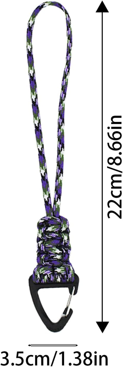 Generico Carabiner Strap, Hiking Gear Lanyard, Triangular Buckle Lock Clip, Quick Release Hook Strap Clasp, Key Chain Holder for Outdoor Activities, Camping, Travel, Climbing, 1 Piece