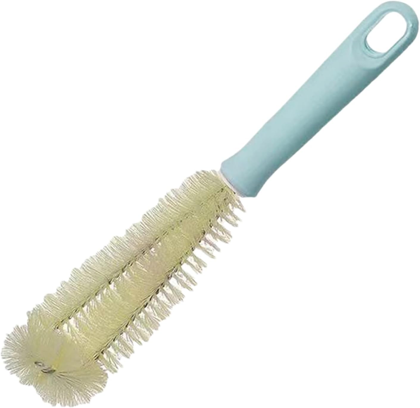 Water Bottle Brush, Short Handle Spiral Cup Brush Cleaner, Multipurpose Portable Scrubber, Compact Non-Scratch Cleaning Tool, Ideal for Tumblers, Glasses, Flasks, Mugs, Containers