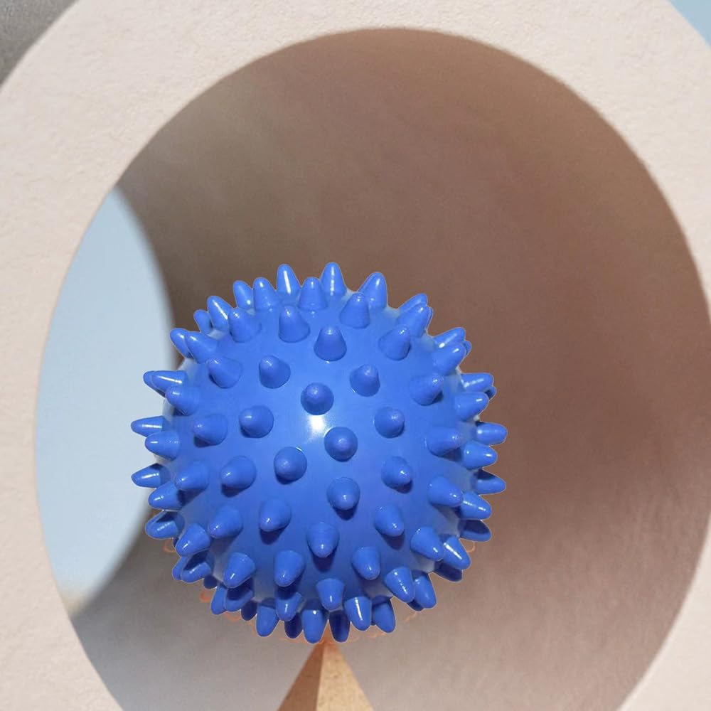 Spiky Massage Ball for Feet. Foot Massage Ball Massager for Plantar Fasciitis. All Over Body Trigger Point Therapy, Muscle Recovery, Pain Relief.Pack of 2