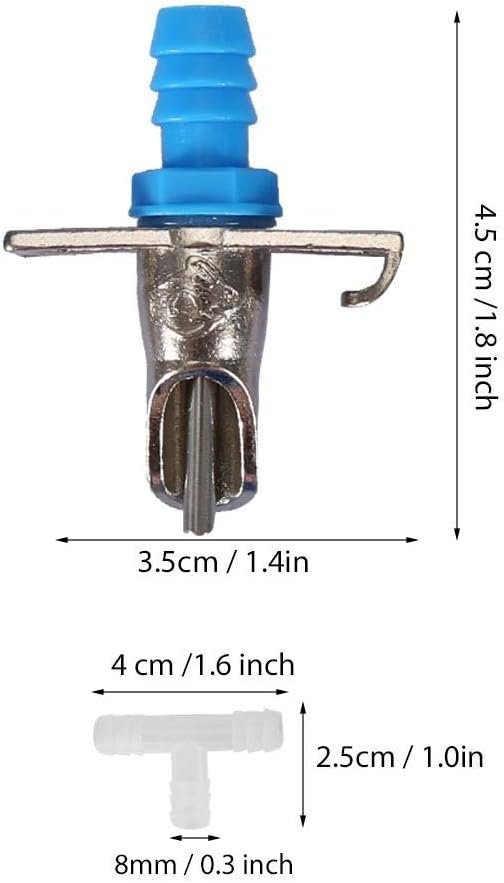 10PCS Automatic Rabbit Nipple Drinker, Bunny Feeder Rodent Mouse Waterer Poultry Watering System for Small Animals Guinea Pig Ferret Rat Mice