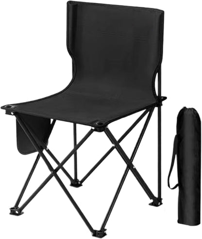 Folding Chair, Fishing Seat for Adults, Portable Camping Gear, Travel Beach Picnic Chair, 286 LBS Support, 14.57x14.57x22.83 Inches Includes Storage Bag, Ideal for Outdoor Events