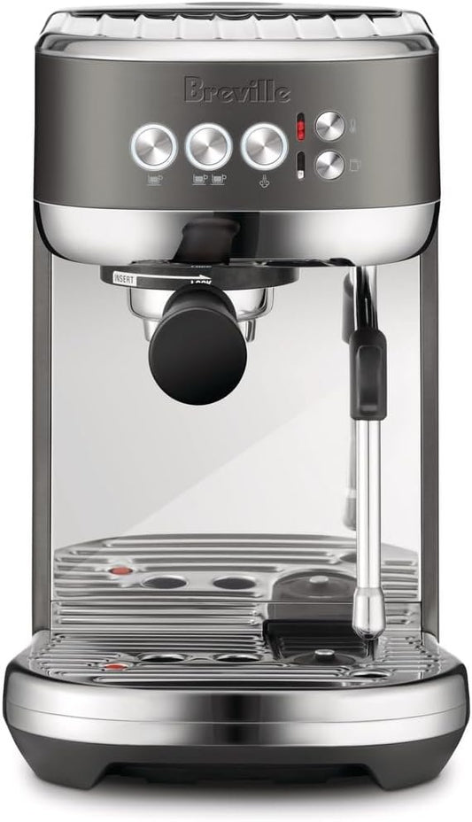 Breville the Bambino Plus Espresso Machine with Auto Milk Frother, Espresso Maker with Seconds Heat Up, Cappuccino & Latte Machine for Home, BES500BST, Black Stainless Steel