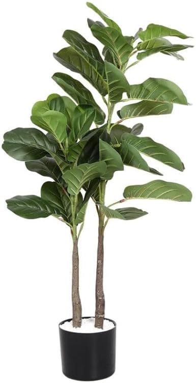 Lambu 100cm Artificial Plants Tree, Artificial Tree Fake Tree Tall Faux Trees Indoor Fake Plants, Lifelike Green Fake Potted Tree for Home Office Warehouse Decor Indoor Outdoor