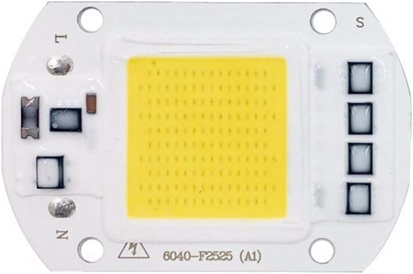 50W Rectangle LED COB Chips AC Input 220V Built-in Smart Driver IC for DIY Spotlight Projector, White