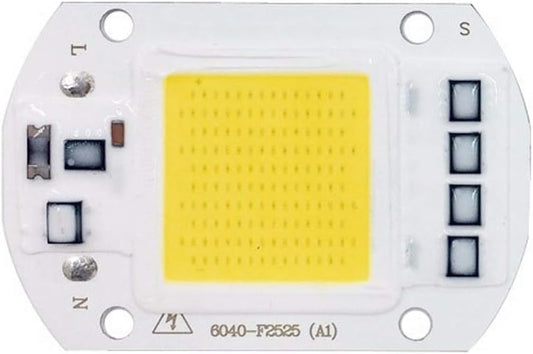 50W Rectangle LED COB Chips AC Input 220V Built-in Smart Driver IC for DIY Spotlight Projector, White