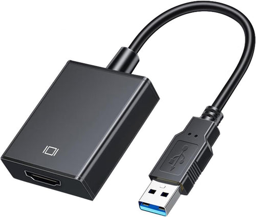 ABLEWE USB 3.0 to HDMI Adapter - USB to HDMI Converter 1080P Full HD Video Audio Adapter for PC Laptop Projector HDTV Compatible with Windows XP 7/8/8.1/10/11 Only-Updates Drivers