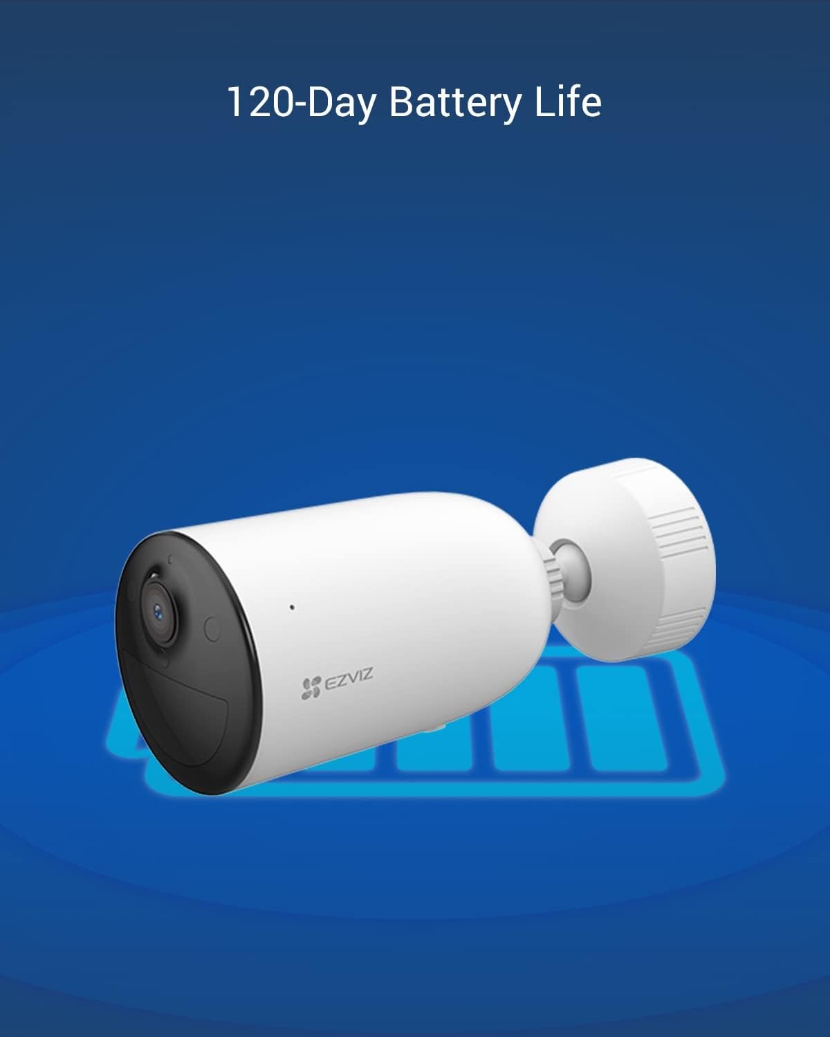 EZVIZ Wireless Security Camera with Solar Panel, 1080P Outdoor Spotlight Battery/Solar Powered WiFi Camera, Color Night Vision, 2-way Talk, Human Detection, IP66, 256G SD/Cloud Storage, Alexa, CB3 Kit