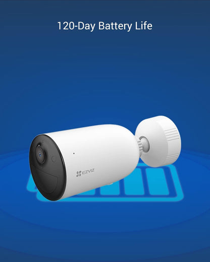 EZVIZ Wireless Security Camera with Solar Panel, 1080P Outdoor Spotlight Battery/Solar Powered WiFi Camera, Color Night Vision, 2-way Talk, Human Detection, IP66, 256G SD/Cloud Storage, Alexa, CB3 Kit