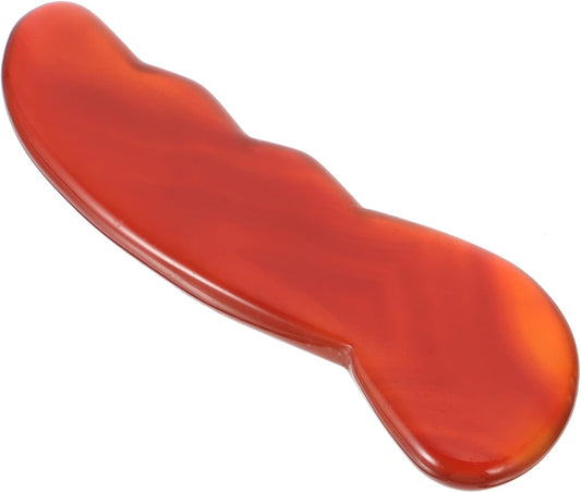 DEARMAMY 1 Pezzo Raschietto Di Raschiatura Massaggio Di Massaggio Per Il Viso Attrezzo Piastra Raschiante Asse Collo e Spalla Facciale Strumenti Per Il Viso Terapia Agata