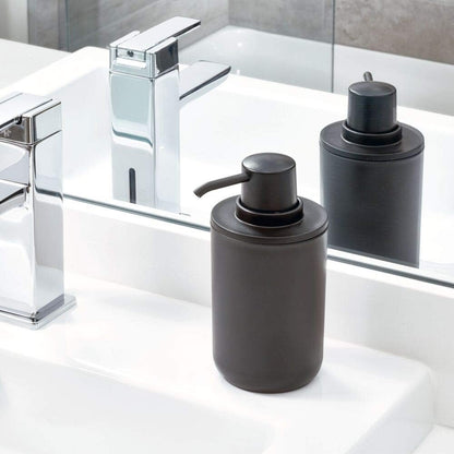 iDesign Cade 4-Piece Bathroom Accessory Set, Matte Black
