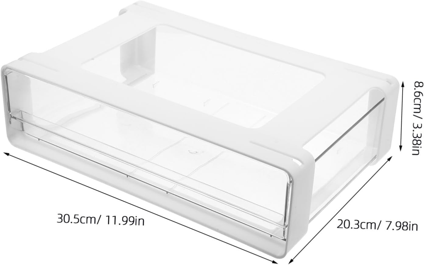 TEHAUX Box Under Desk Storage Drawer Organizer Large Capacity File Cabinet Utensil Drawer for Office Home Dorm Sleek Design for Efficient Workspace Organization