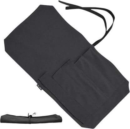 Cutter Roll Bag, Storage Kitchen Tool Organizer, Protective Travel Pouch, 21.26 x 13.78 Inches Portable Carry Case for Camping, Outdoor Cooking, Travel Gear, Black, Please refer to description