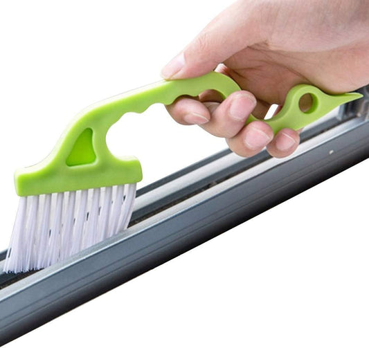 Trycooling Hand-held Groove Gap Cleaning Tools Door Window Track Kitchen Cleaning Brushes (Random Color-Blue Yellow Pink)
