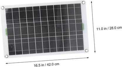 KONTONTY 1set Portable Solar Panel Kit for Camping Hiking and Power Lightweight High Conversion Efficiency Suitable for Rvs Cars and Outdoor Activities